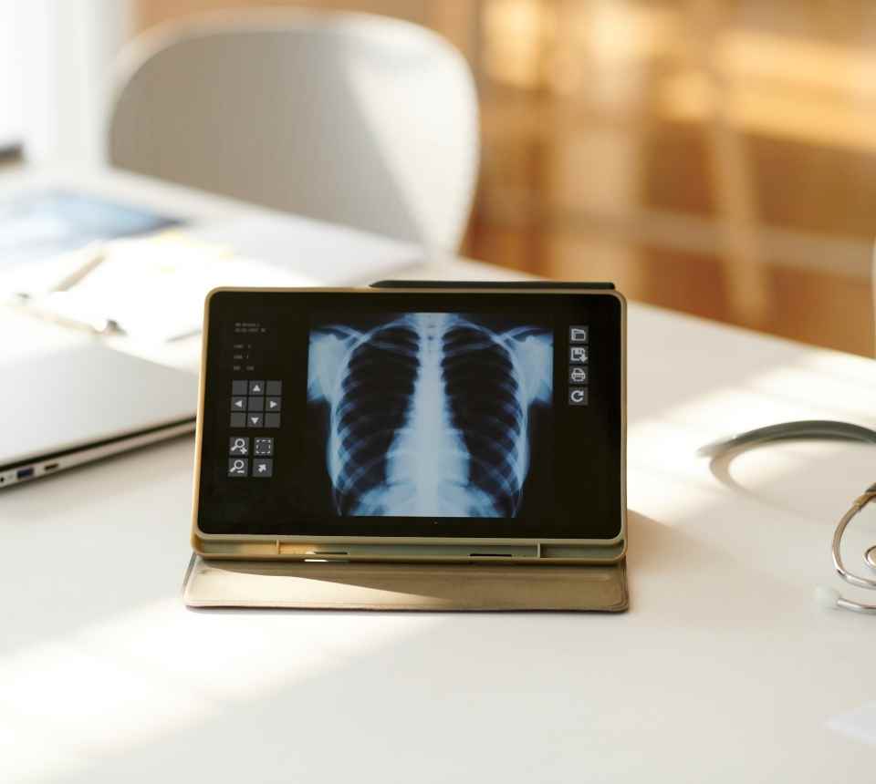 Interventional radiologist in Hazara collaborating with a pulmonologist to treat lung and respiratory conditions