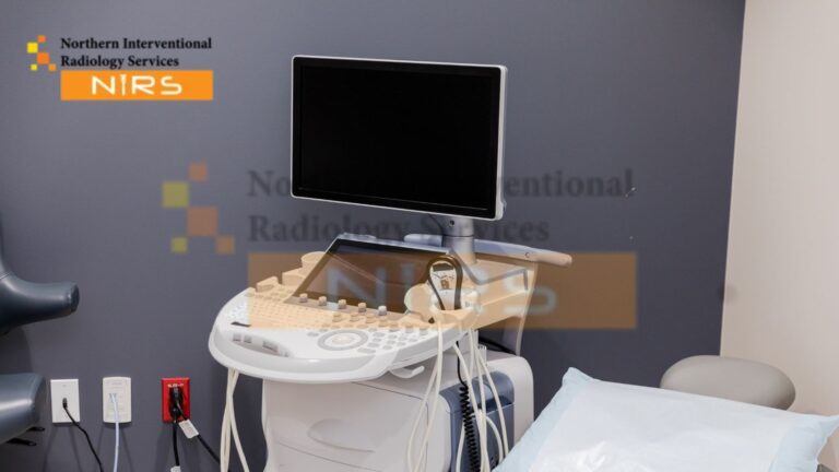 Radiologist performing ultrasound-guided thigh lesion biopsy in Islamabad using real-time imaging for accurate diagnosis