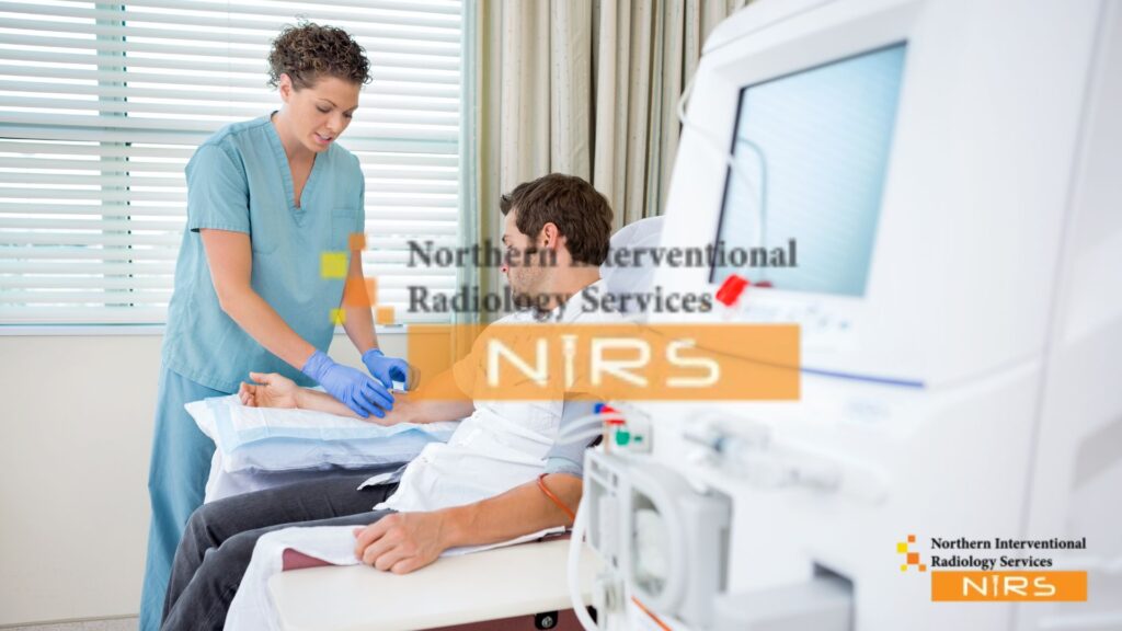 Interventional radiologist performing advanced minimally invasive cancer treatment in Islamabad using fluoroscopy and CT guidance at NIRS
